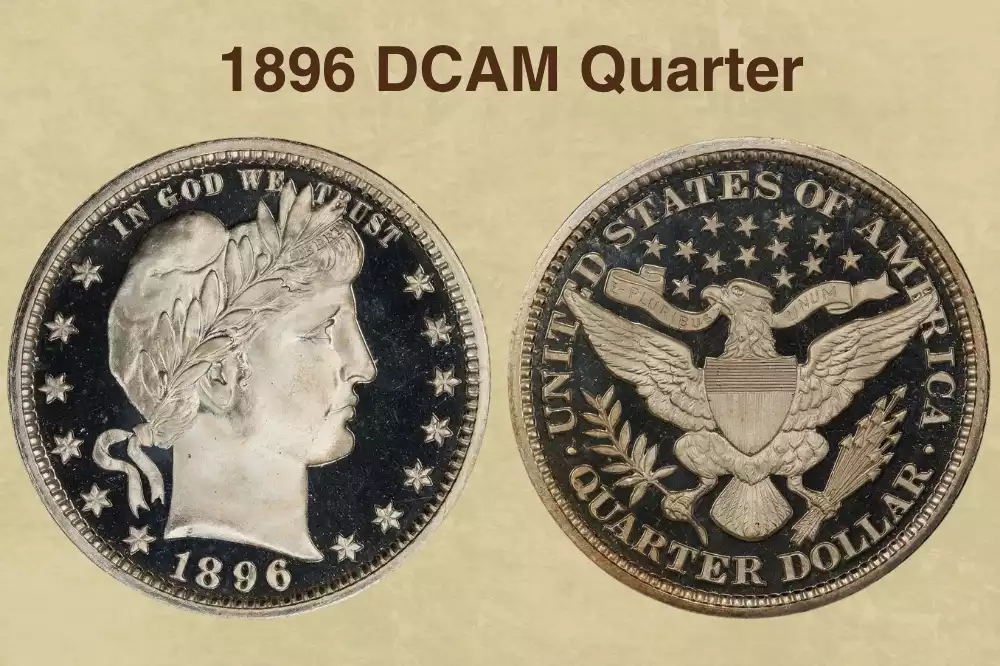 1896 Proof Barber Quarter showing Deep Cameo contrast with frosted devices against mirror-like fields
